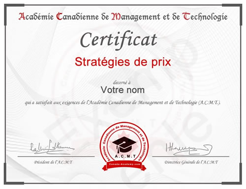 photo du certificat introduction management de l'académie canadienne de Management et de Technologie